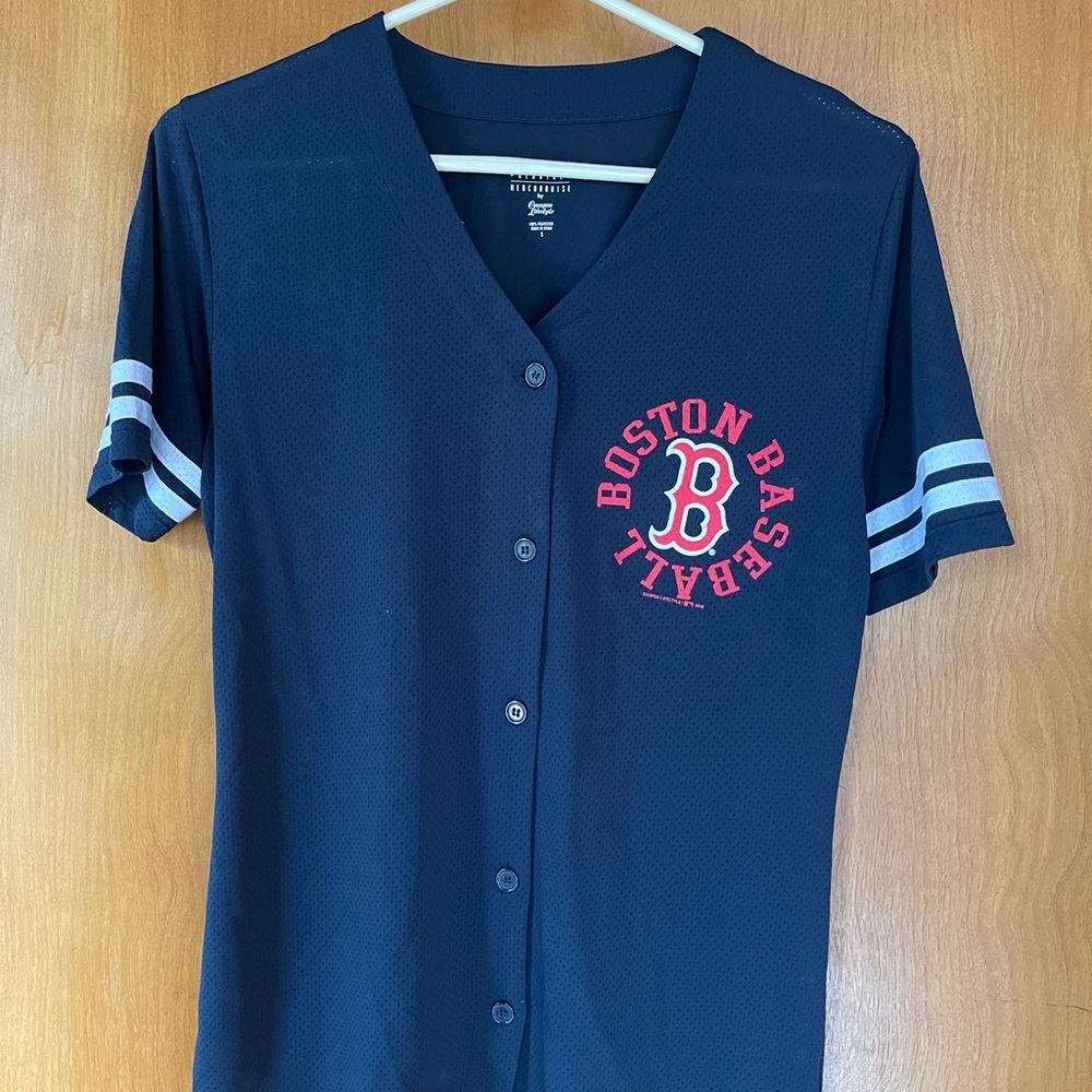 Boston Baseball Women's Navy Jersey